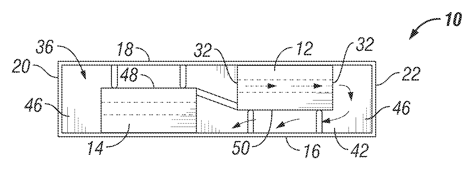 Mechanical assembly to support orthogonal airflow devices in a normal airflow slot of a server chassis