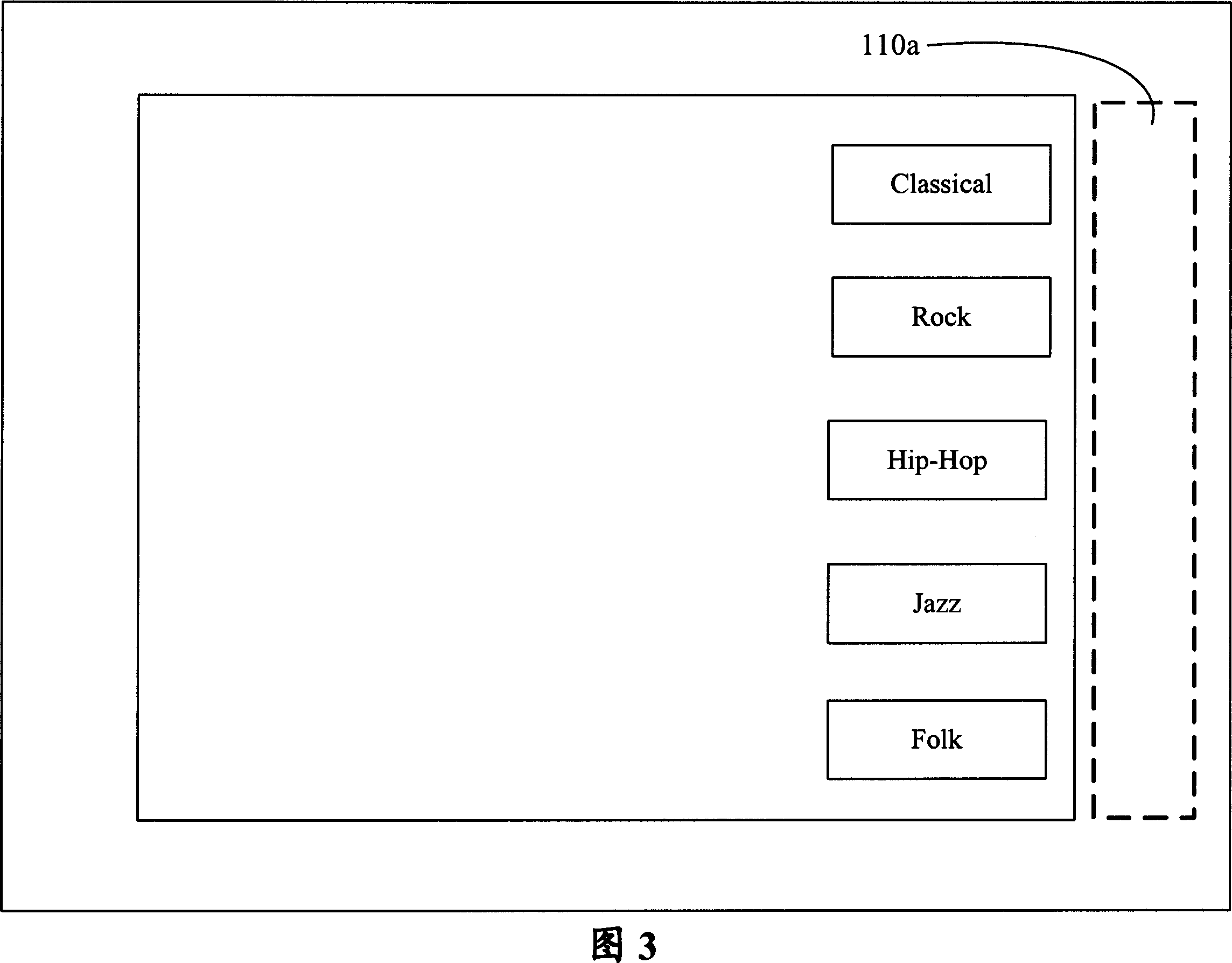 Multi-gradation manu displaying device and display control method