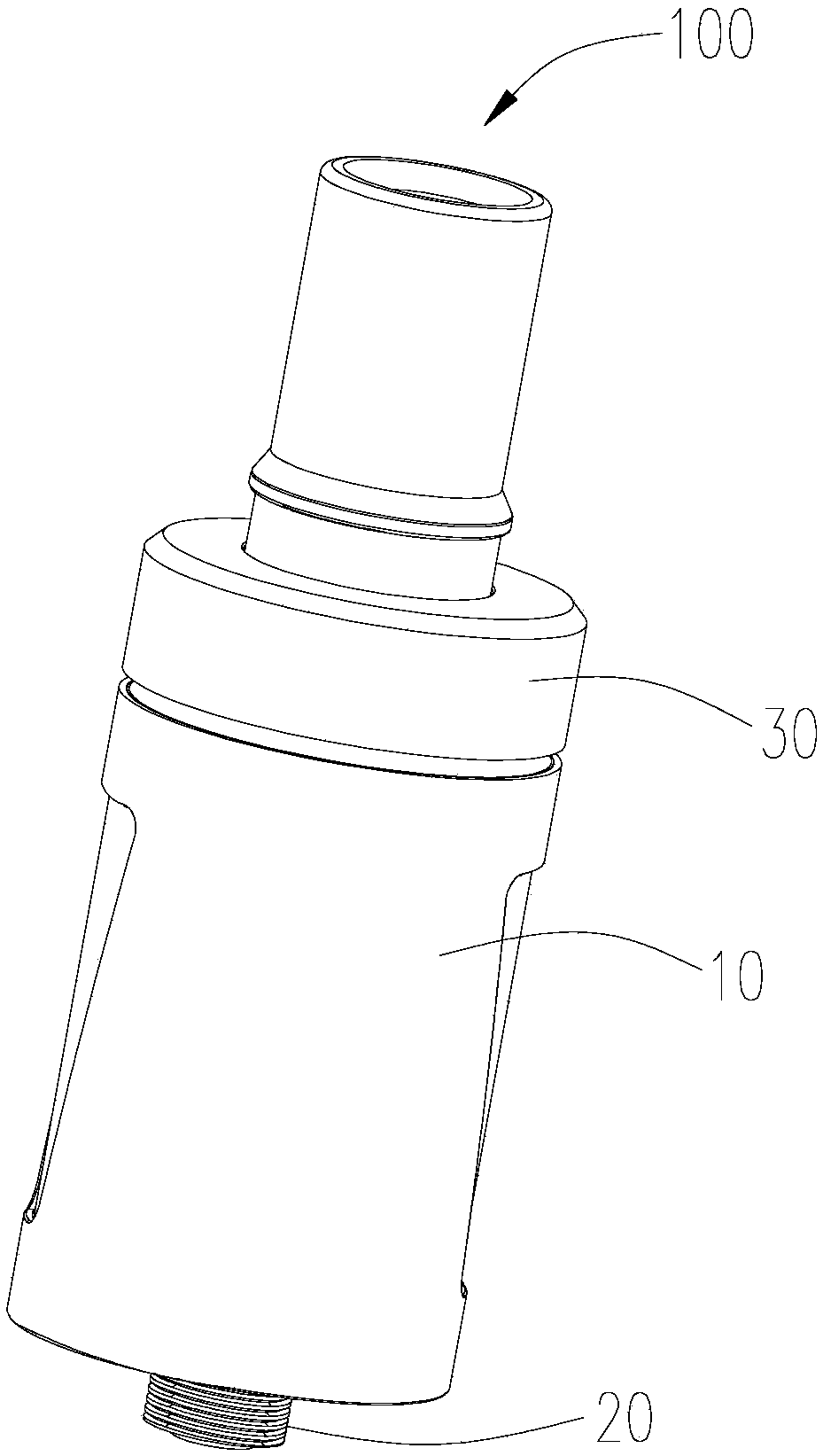 Atomizer and electronic cigarette provided with same