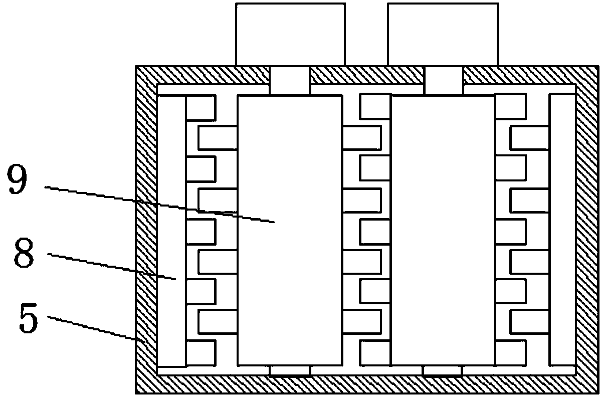 Waste processing device for poultry breeding