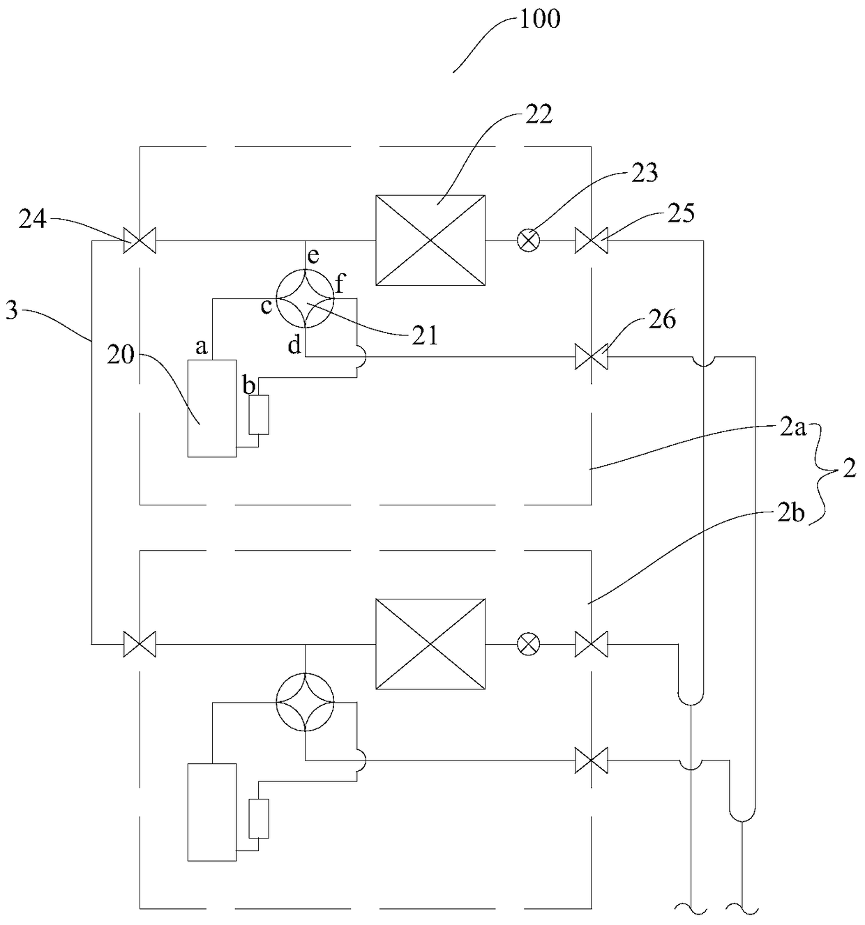 Multi-connection system, outdoor unit components and control method thereof