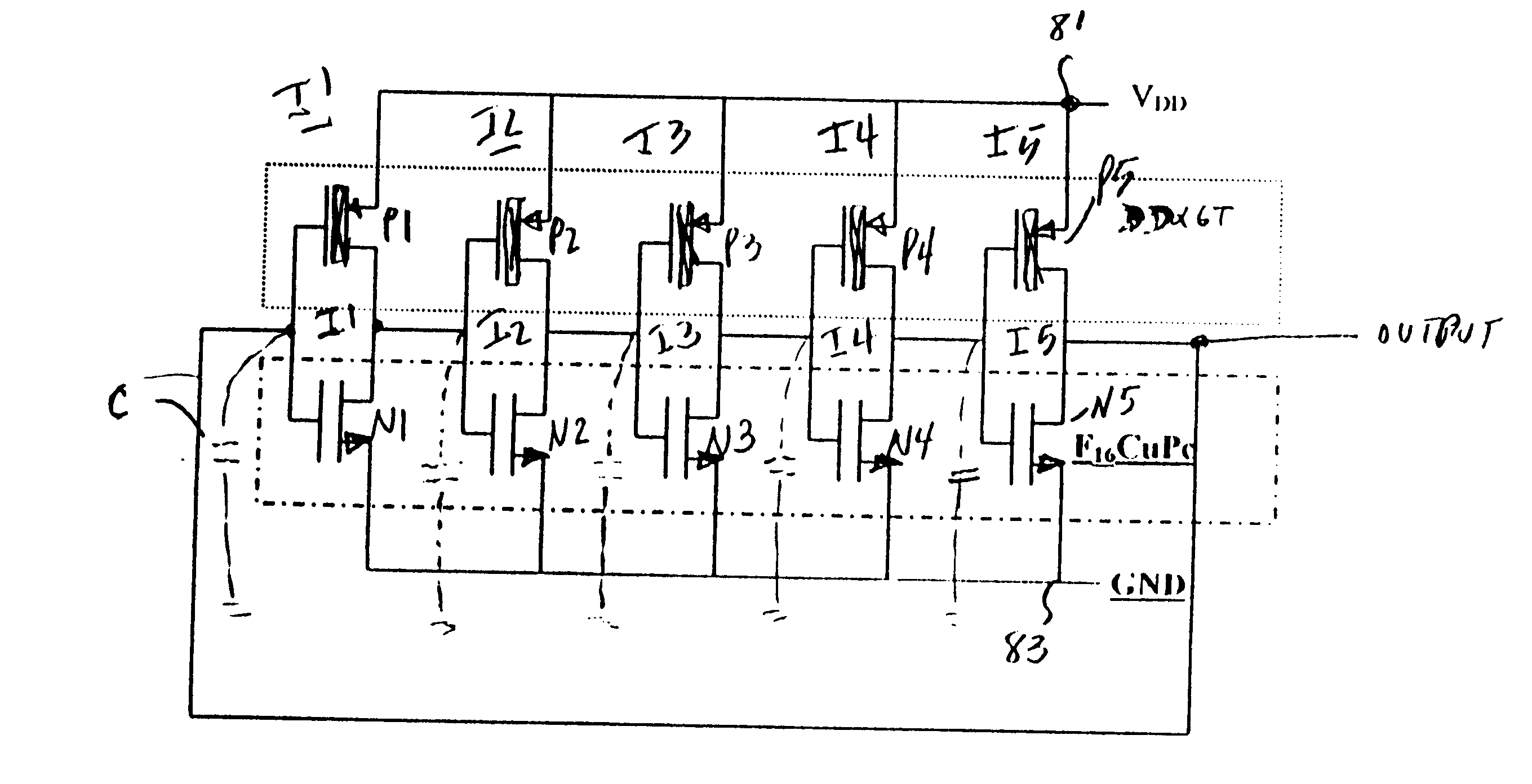 Odor sensor with organic transistor circuitry