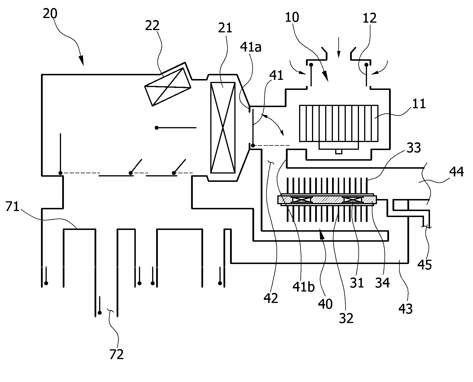 Auxiliary air conditioner for vehicle