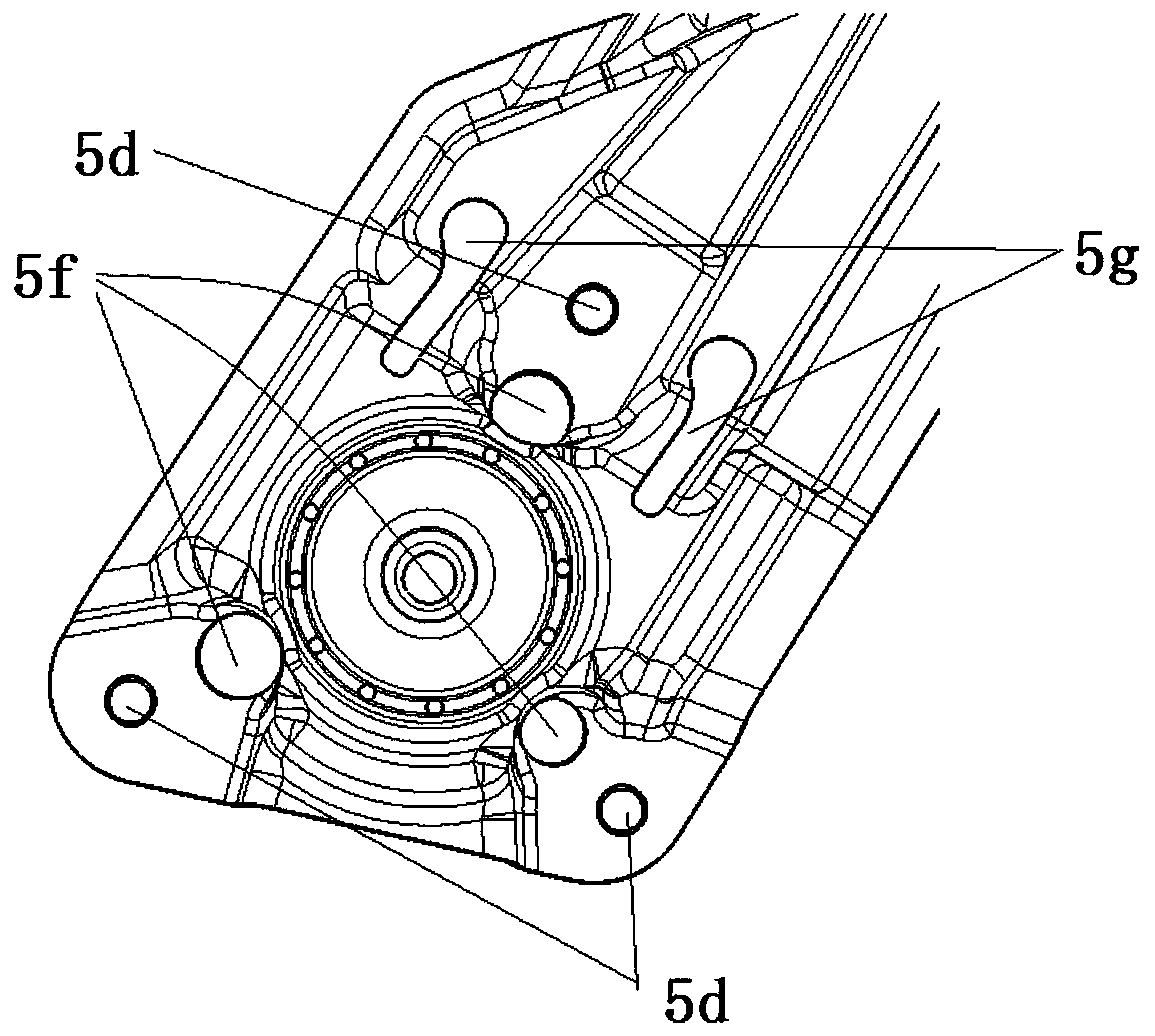 Single-guide-rail automobile glass lifting and lowering device of brand-new structure form