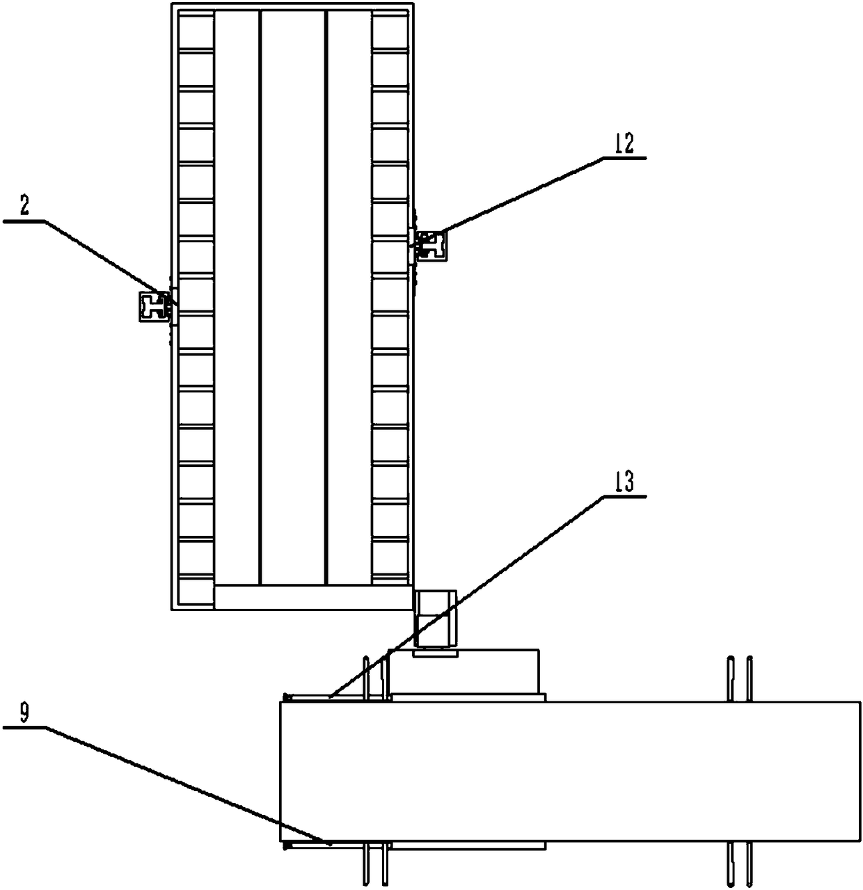 A multi-storey three-dimensional garage with one parking space