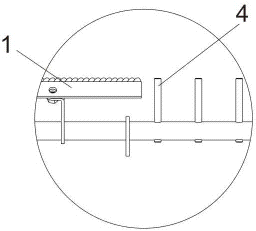 Threshing device of millet combine harvester