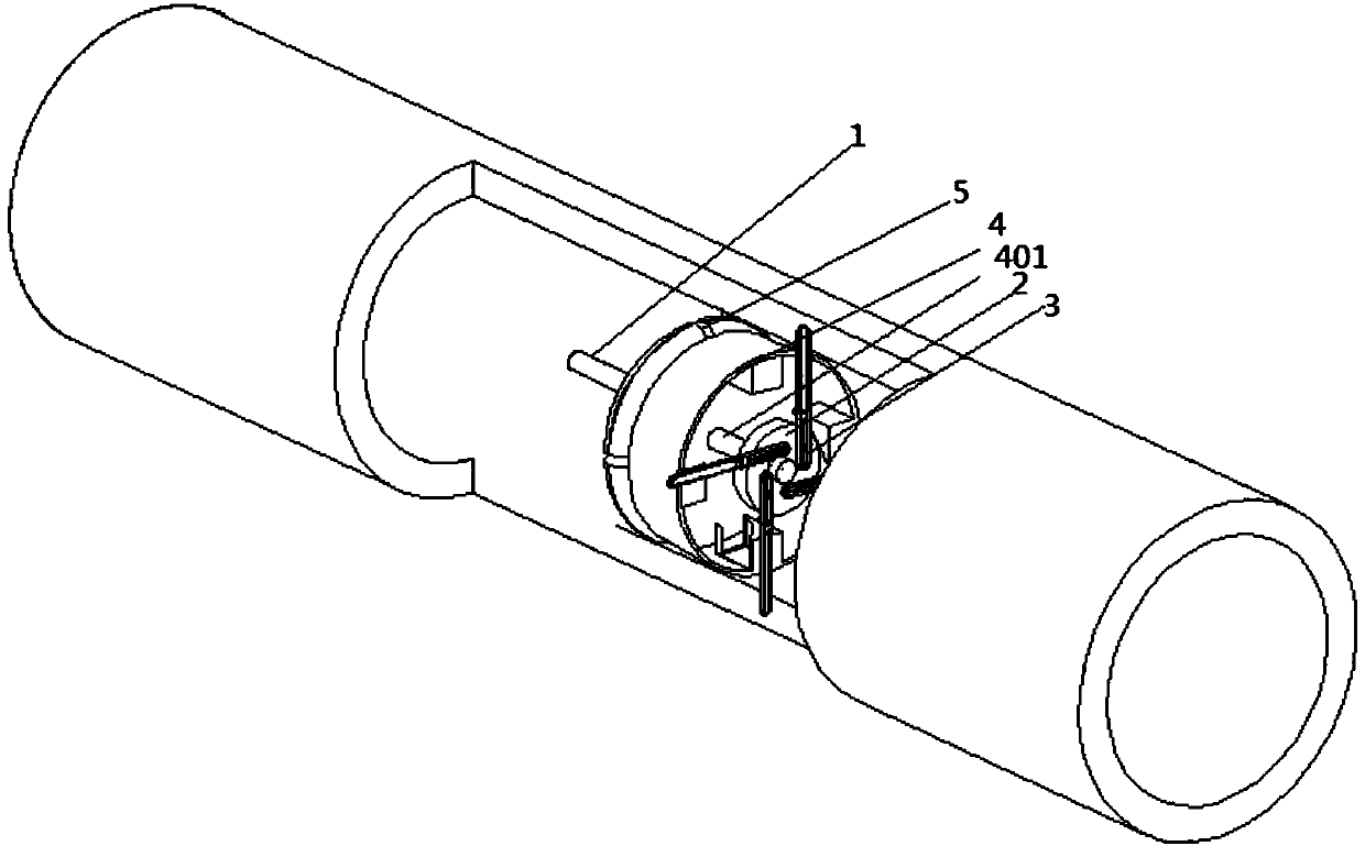 Cleaning head mechanism for cleaning inner wall of pipeline