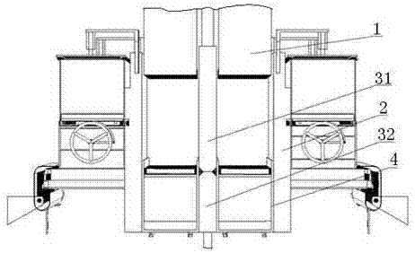 Scrimber double-station forming device