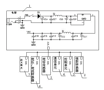 Online dust concentration detection system based on capacitor detection technology