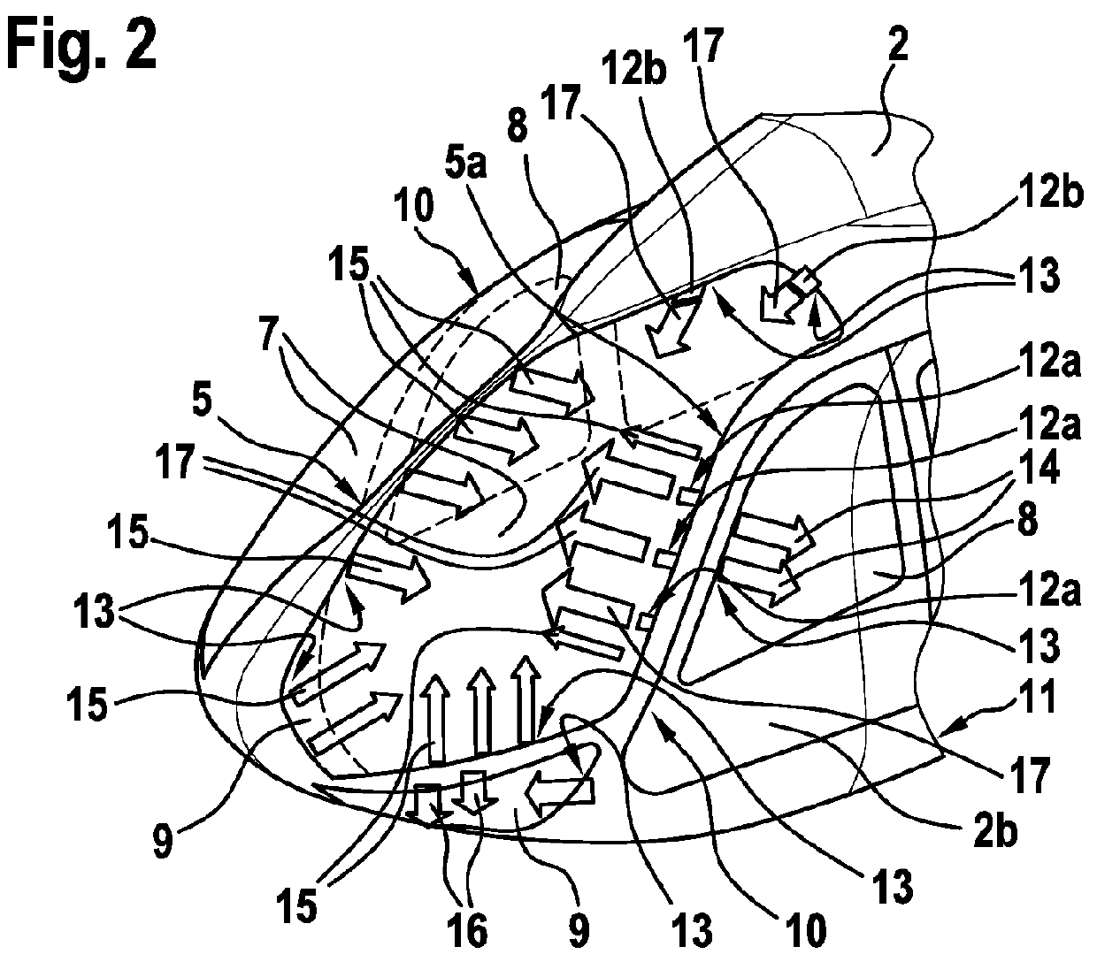 Aircraft with a framework structure that comprises at least one hollow frame