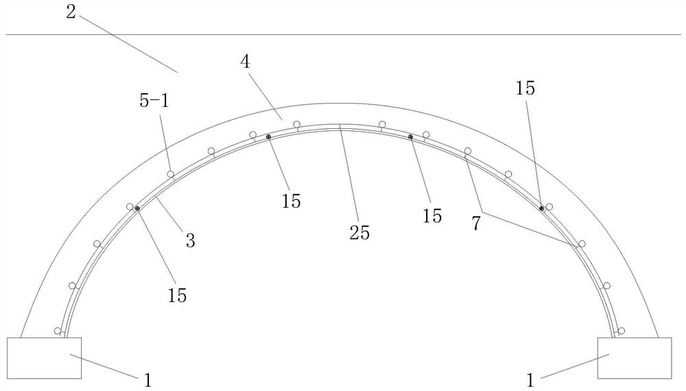 Construction method of corrugated steel plate bridge covered with soil based on crushed stone grouting filling layer