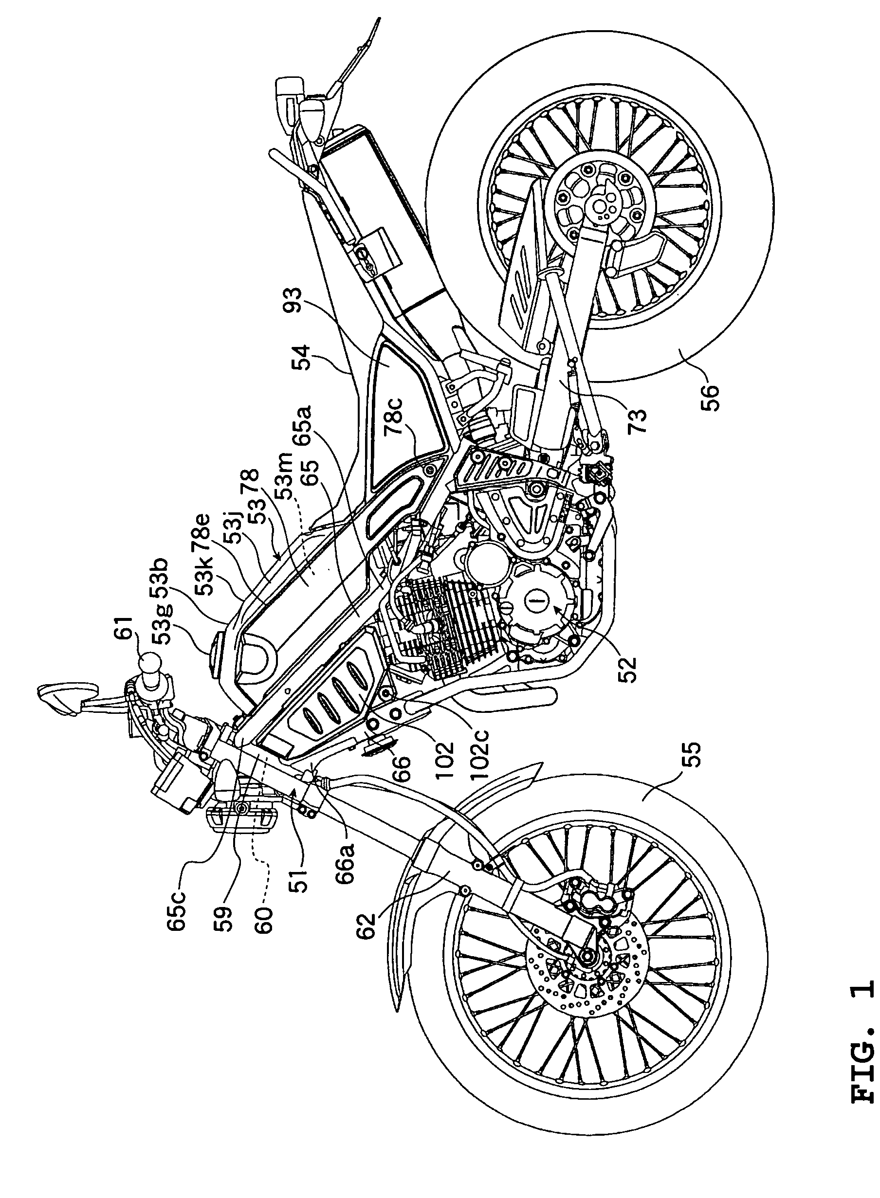 Structure for disposing fuel tank for straddle-type vehicle