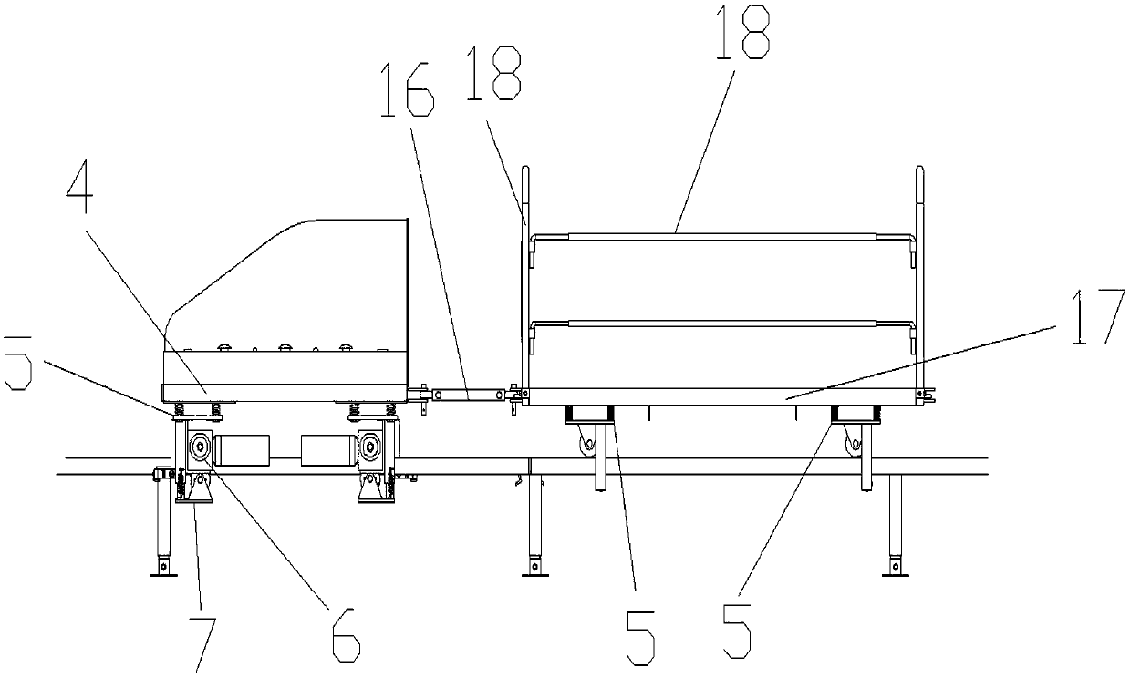 Self-propelled nursery and farmland electric rail transport machine with remote control function and obstacle avoidance function