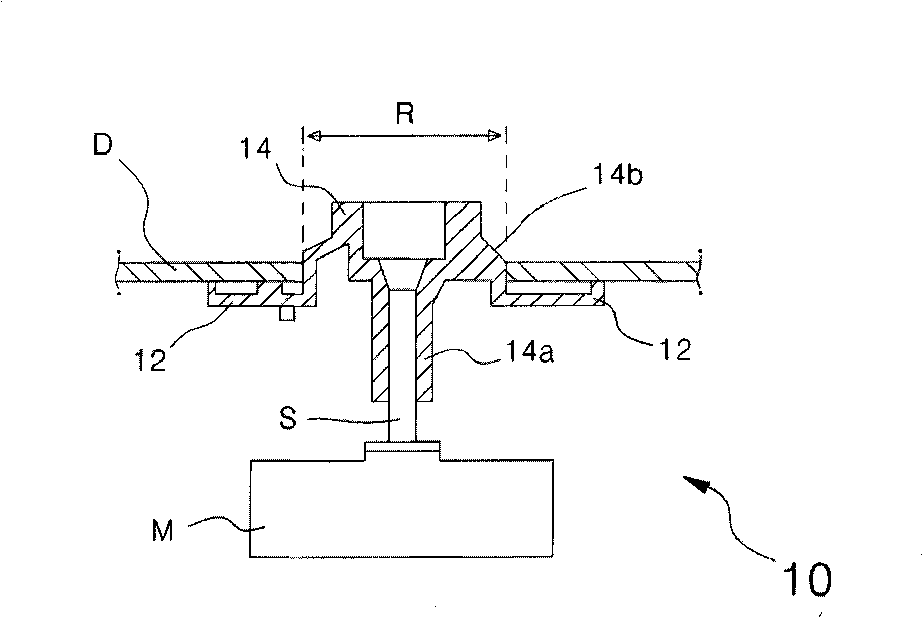 Disc clamping rotary plate