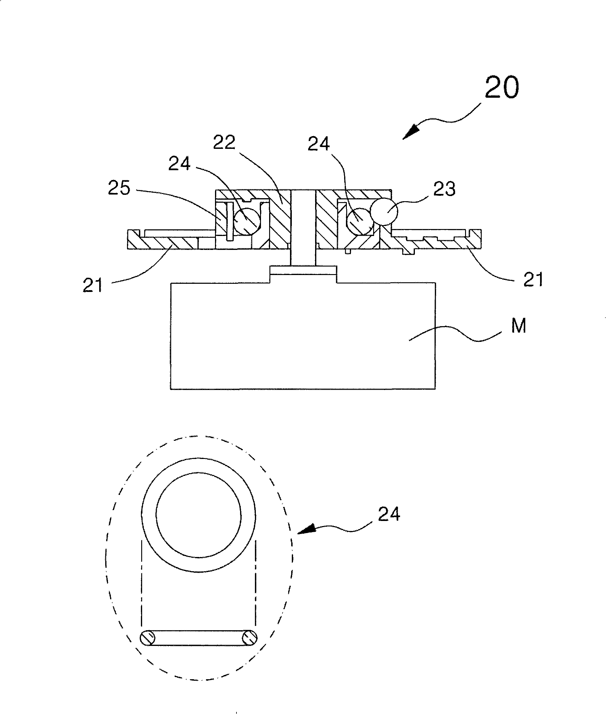 Disc clamping rotary plate