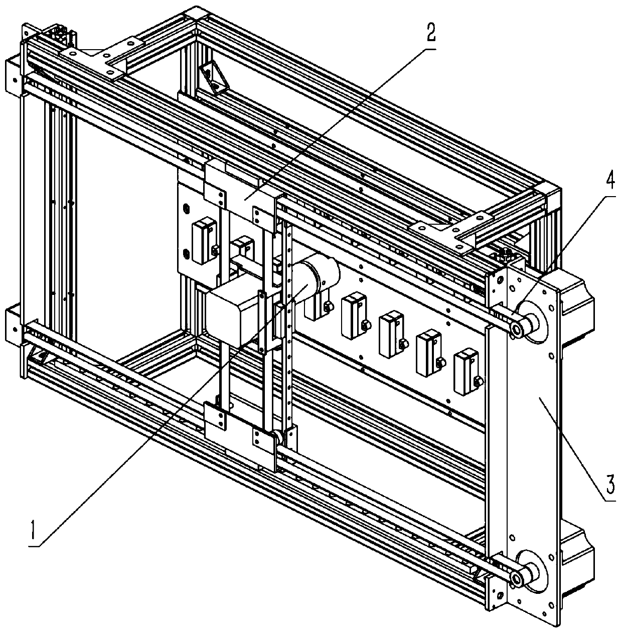 Pressing plate throwing and withdrawing device, pressing plate throwing and withdrawing mechanism, and pressing plate throwing and withdrawing control system