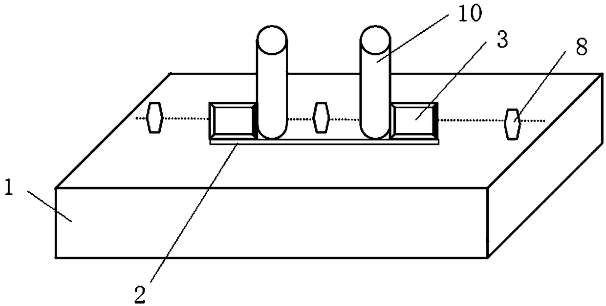 Reinforcement structure and method of double cement type pole tower in goaf of coal mine