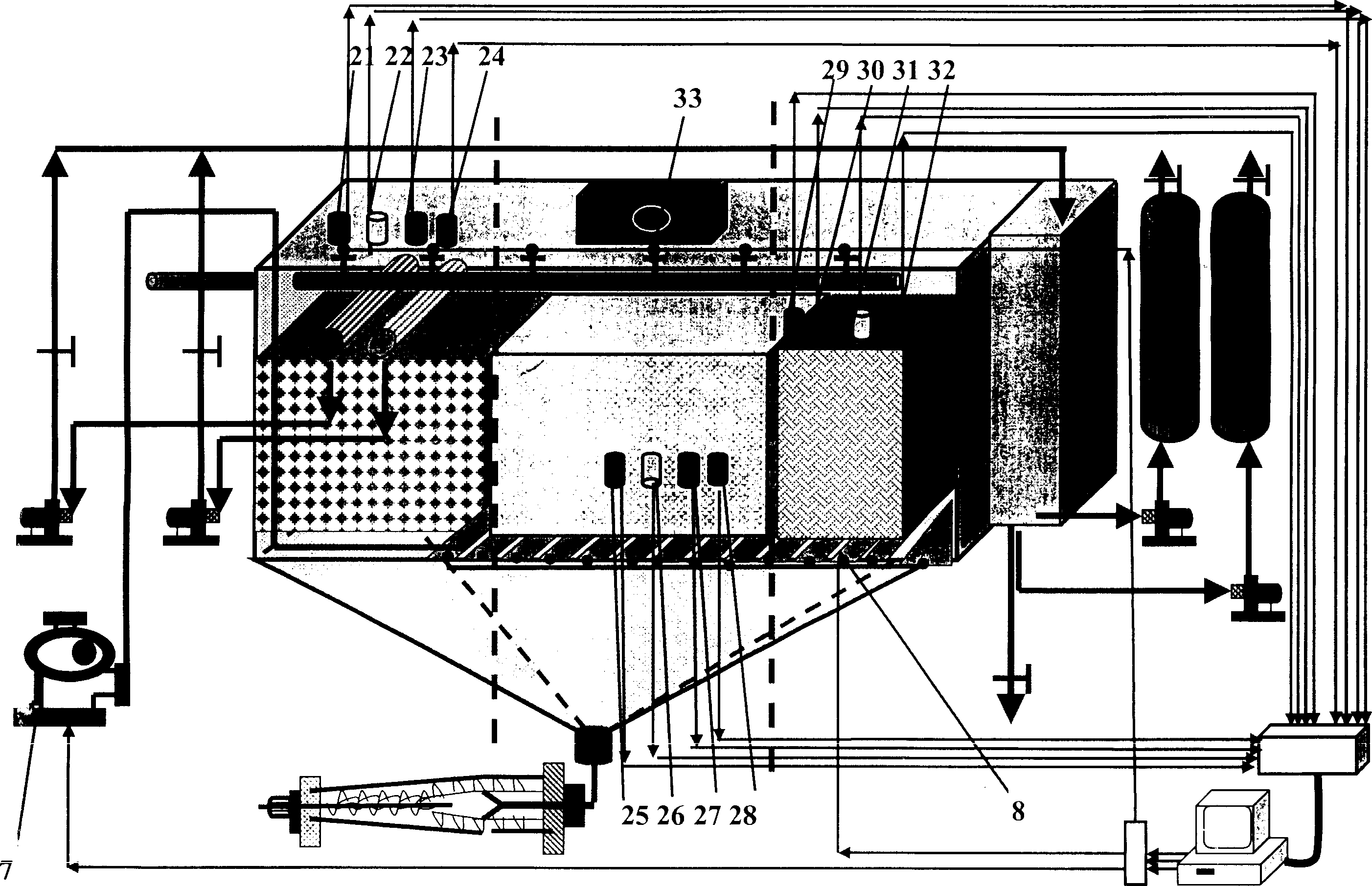 Anaerobic-facultative-aerobic integrated sewage treatment method and reuse apparatus