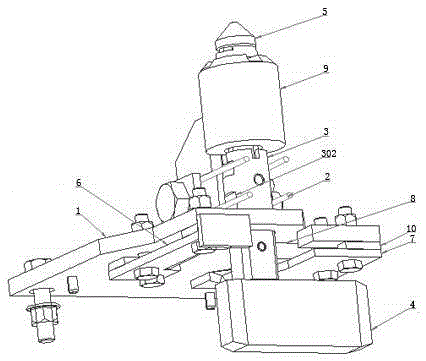 Eccentric locking pin for electrophoresis sledge