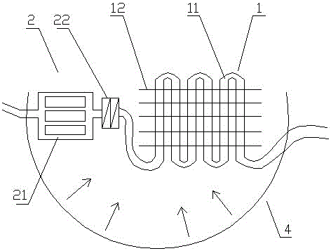 Solar heat energy power system based on eccentric turbine