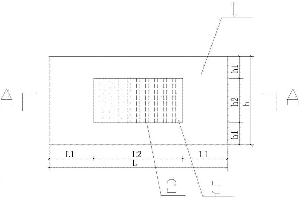 Partially-overlapped laminated plate with holes