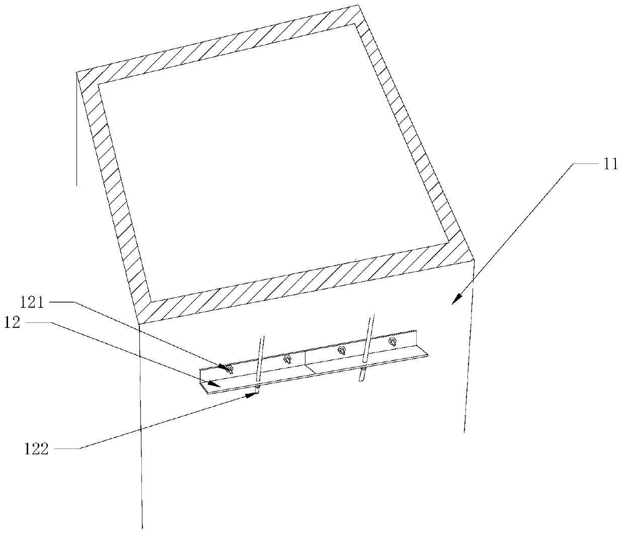 A method for installing a super-large cross-section metal air duct in a vertical shaft