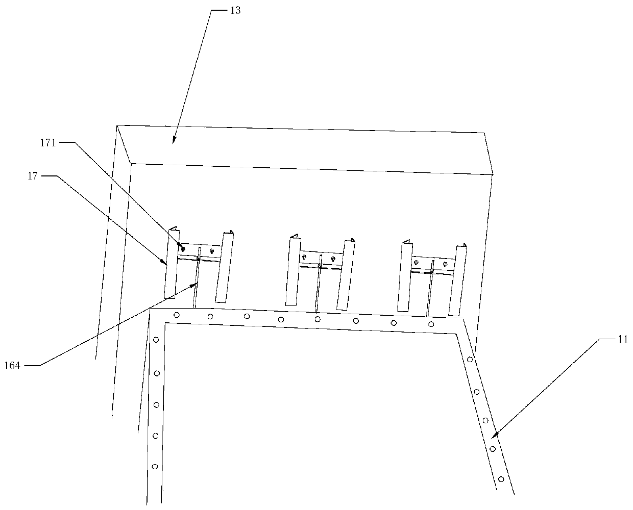 A method for installing a super-large cross-section metal air duct in a vertical shaft