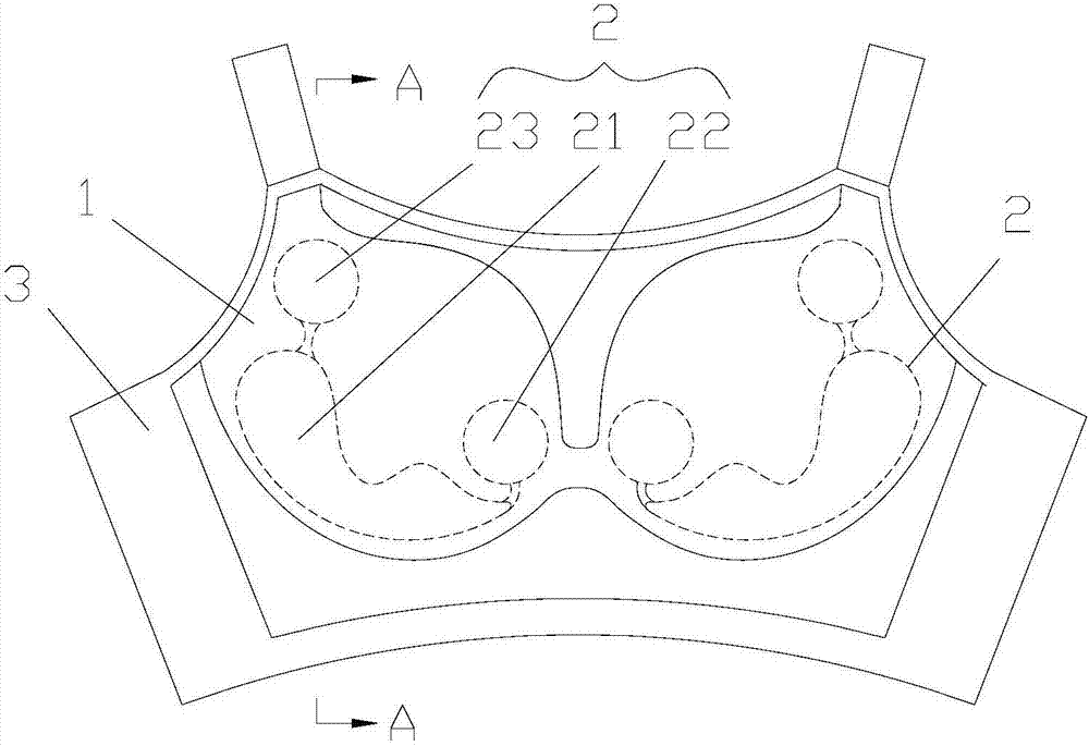 Exercise shock absorption mold cup and making method thereof