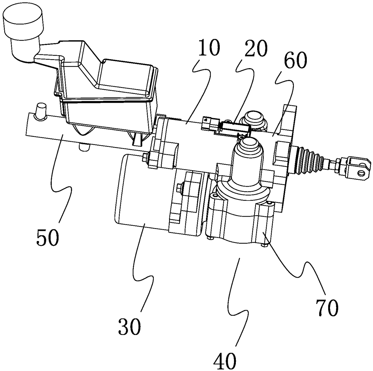 Transmission mechanism and electronic auxiliary braking system