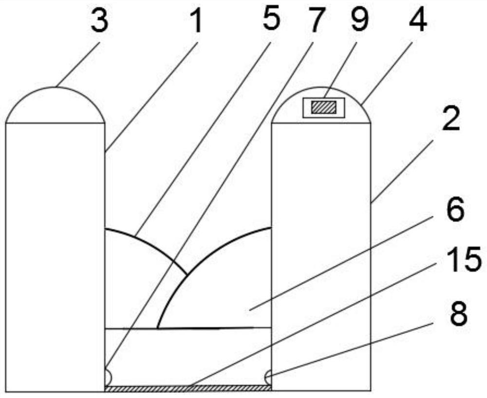 Anti-tailgating linkage interlock safety door entry and exit app record query system