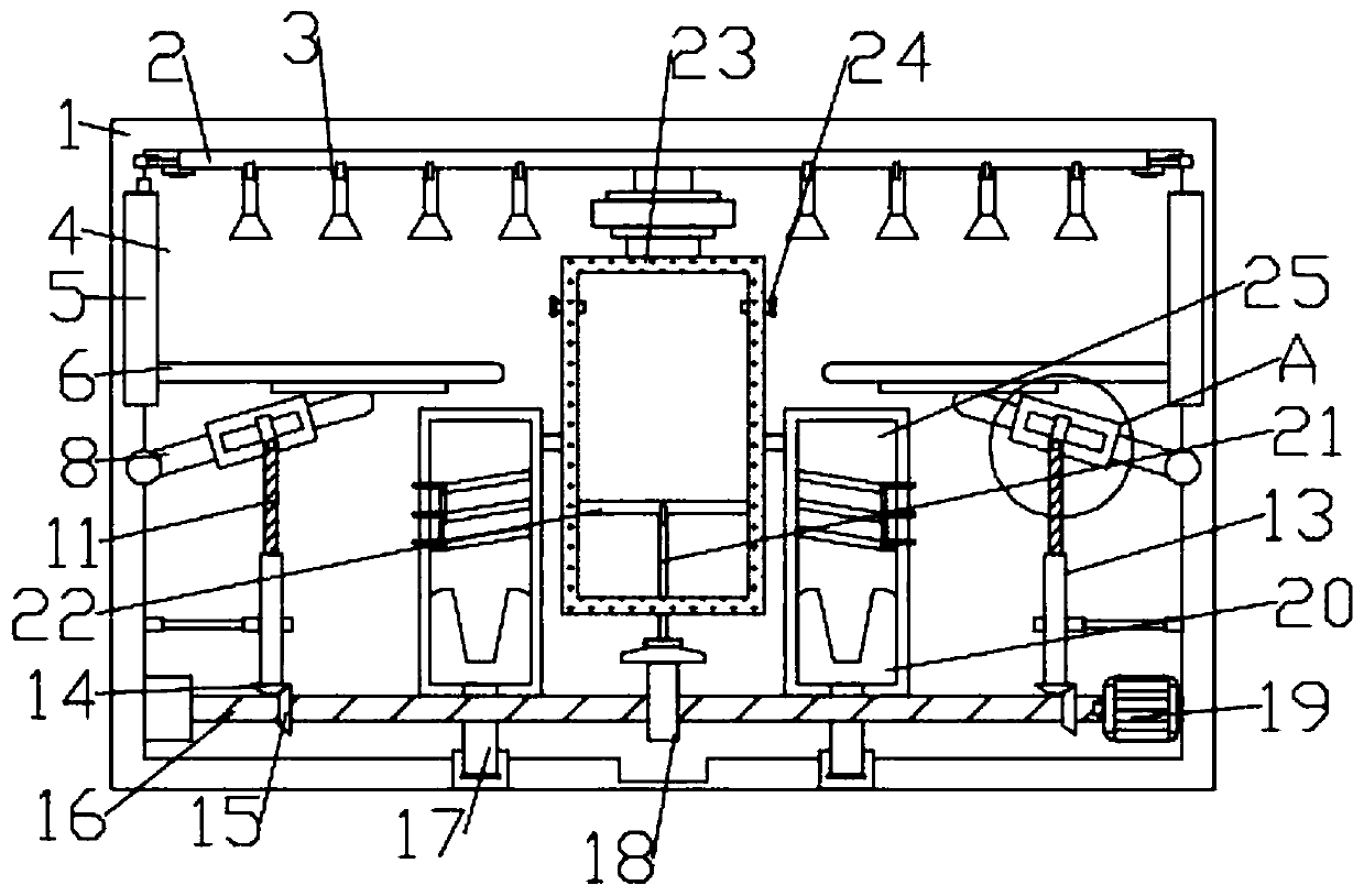 Surface processing device for automobile shell