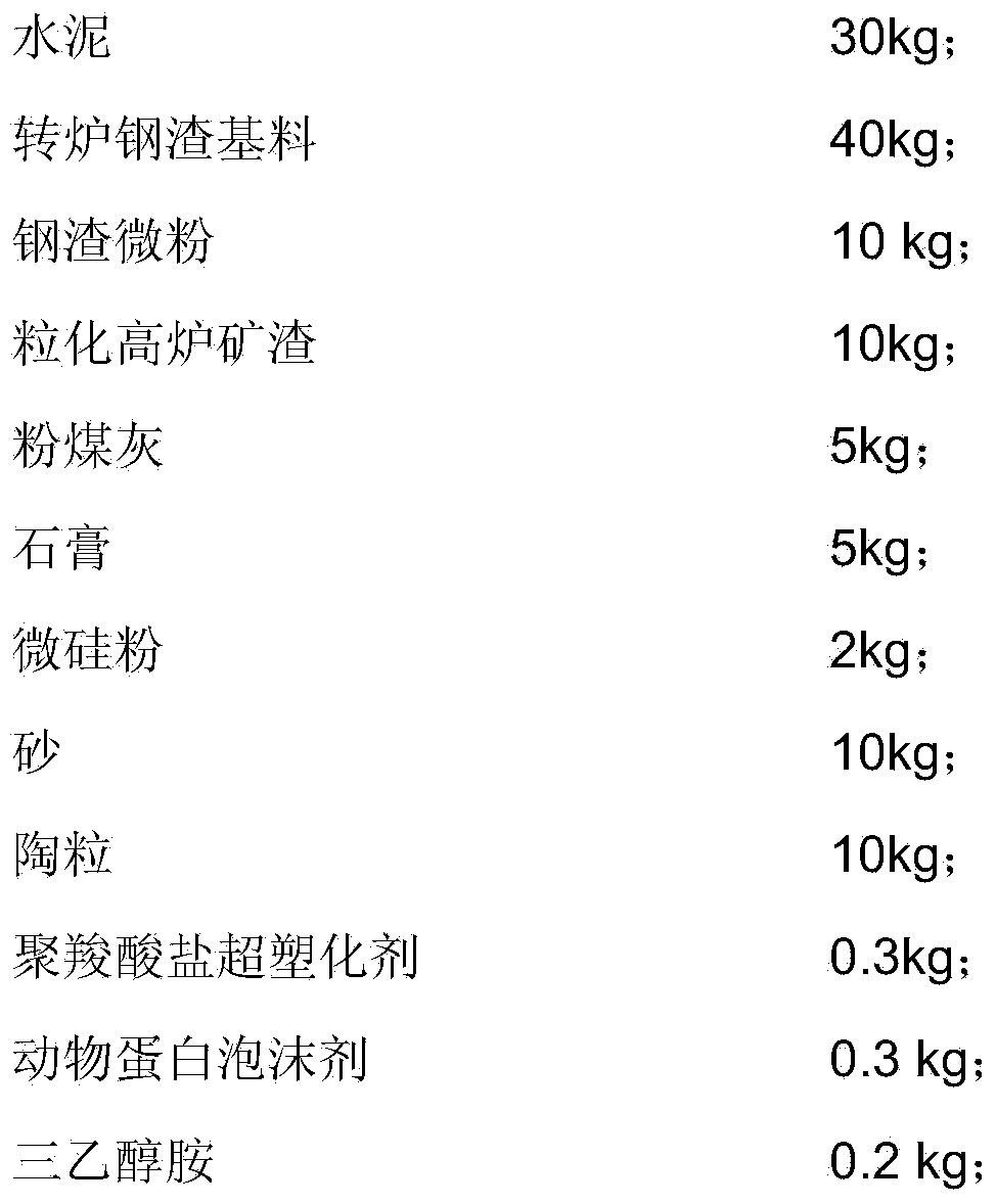 Smelting waste slag light composite artificial stone and production method thereof