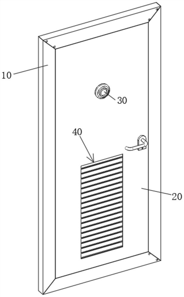 Intelligent security door for intelligent building