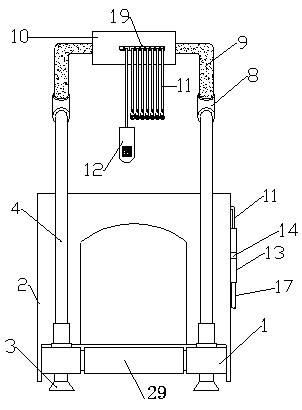 A treadmill exercise testing machine suitable for first aid and use method thereof