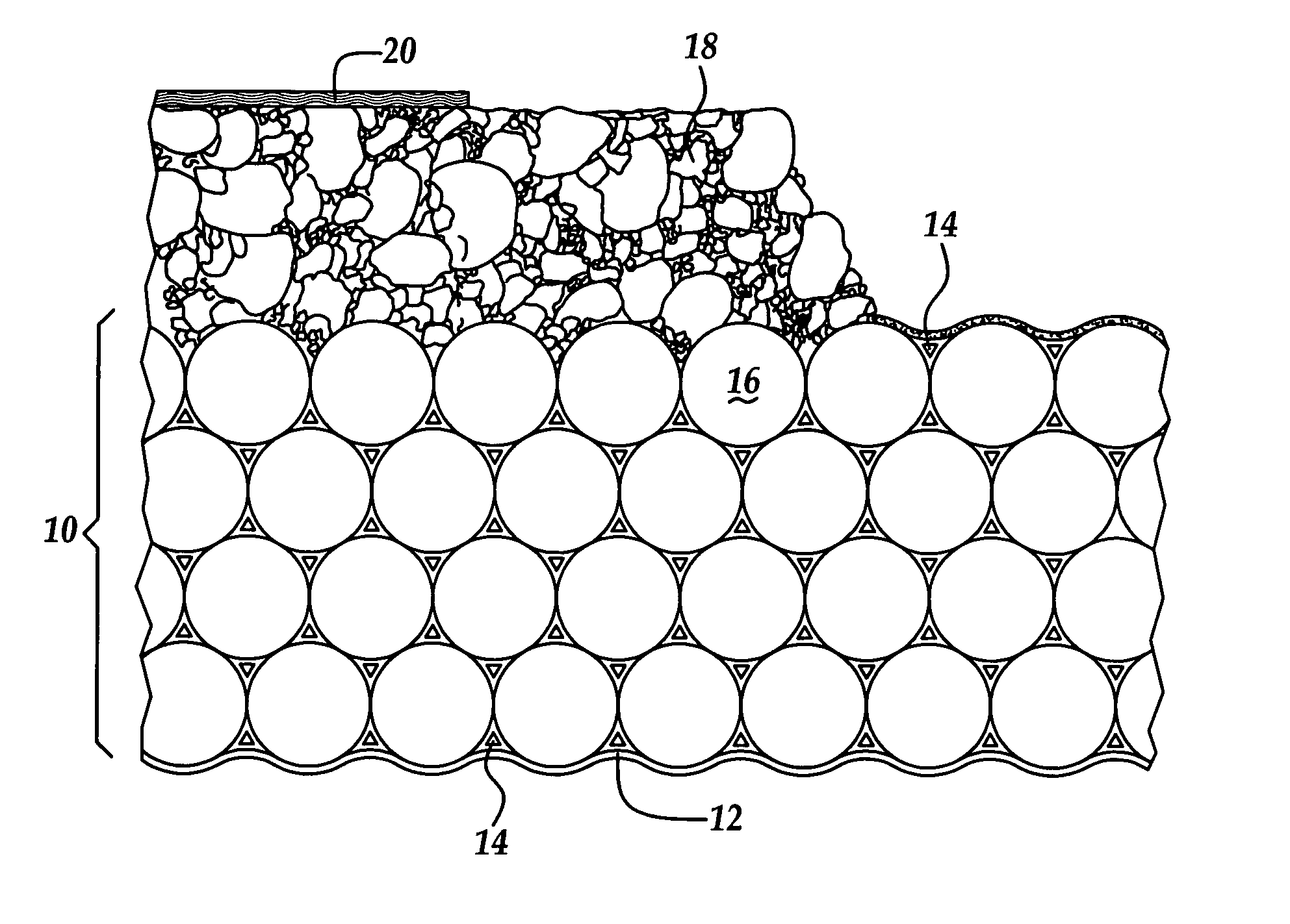 Aligned extrudate structure