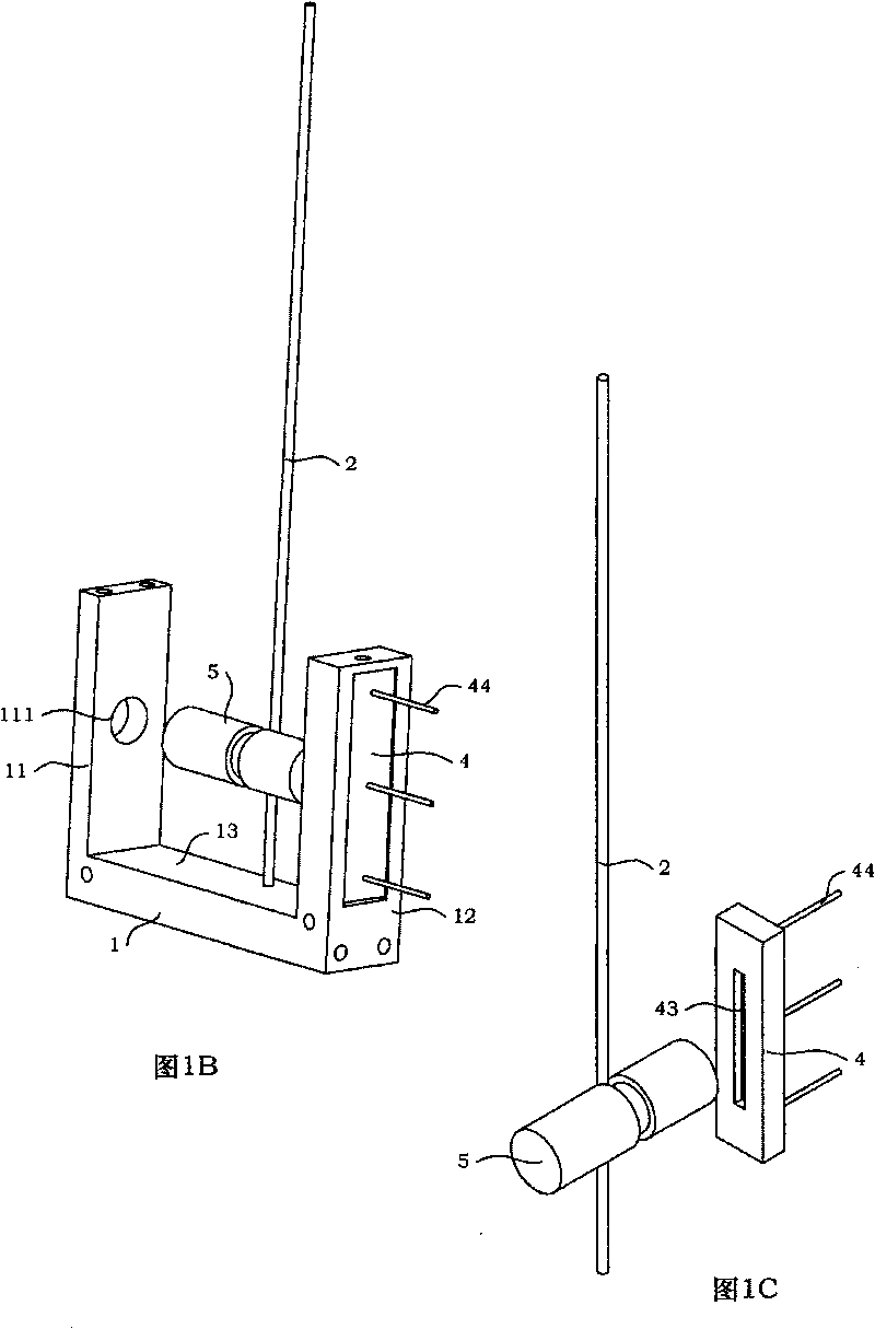 Whisker sensor suitable for inclined angle between robot perception and barrier