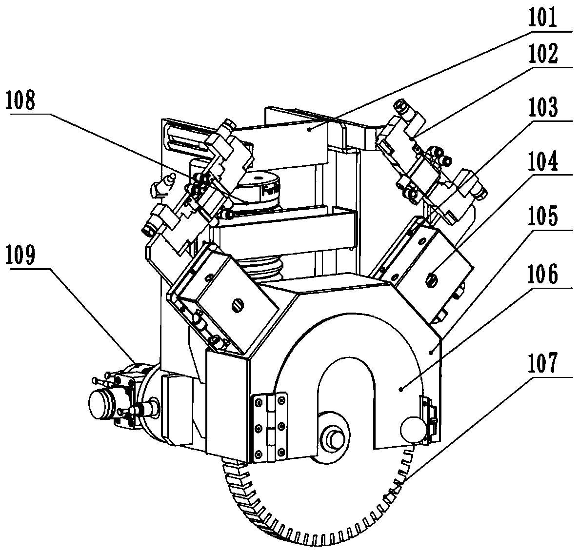 Storehouse and replacement system of polish-grinding tool applicable for robot