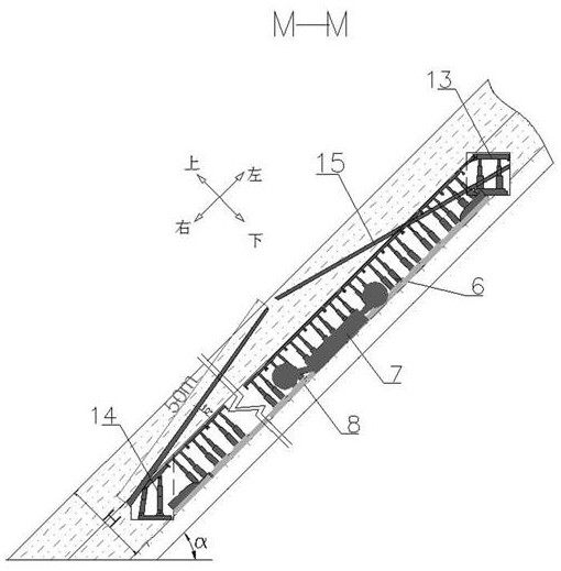 Ore drawing mining method for inclined layered solid ore deposit