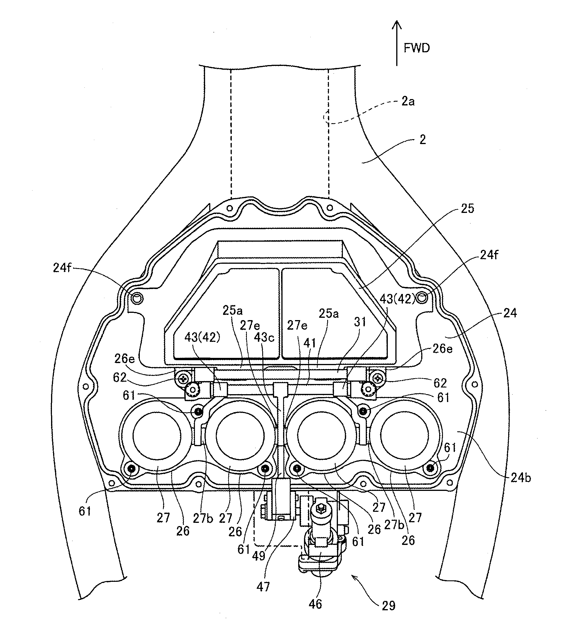 Vehicle with variable air intake arrangement