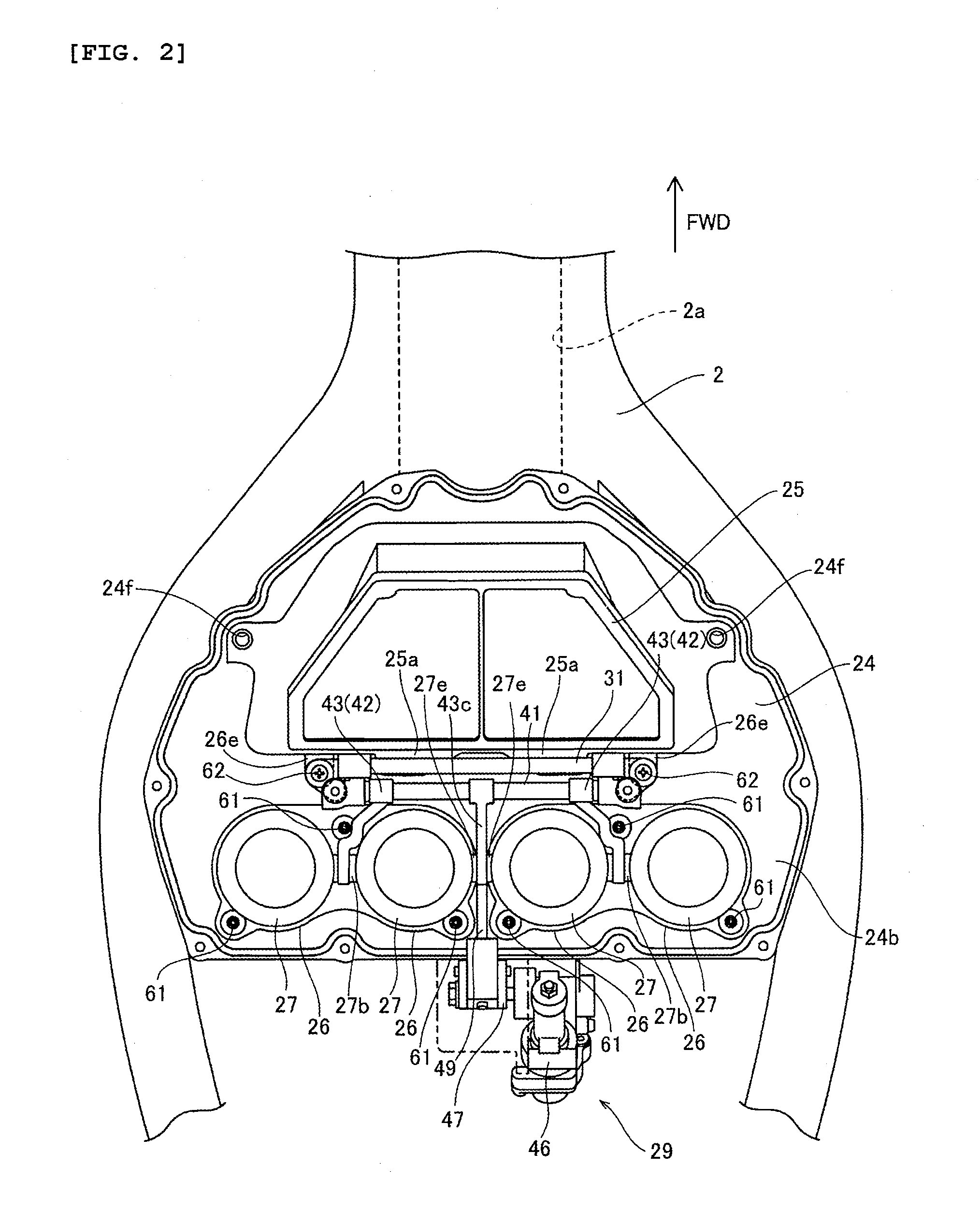 Vehicle with variable air intake arrangement