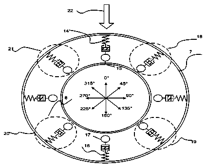 Fan tower load shedding method based on damping devices