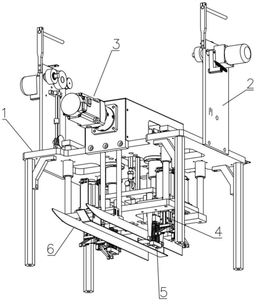 Ear loop grabbing and welding device for mask machine