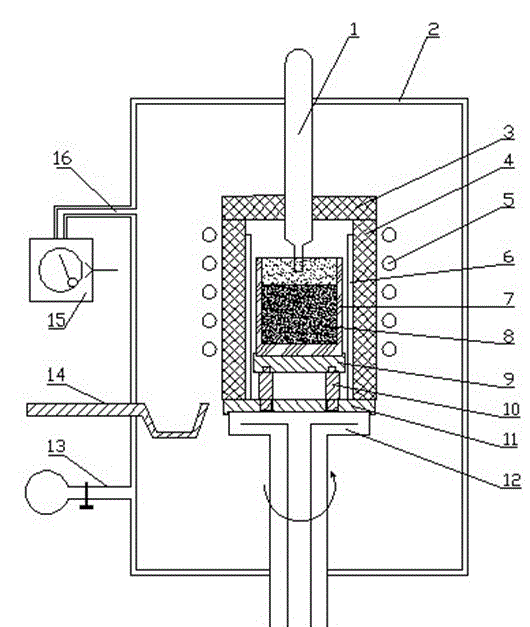 Method and equipment for directional solidification and purification of polycrystalline silicon through taking tailing by quartz tube