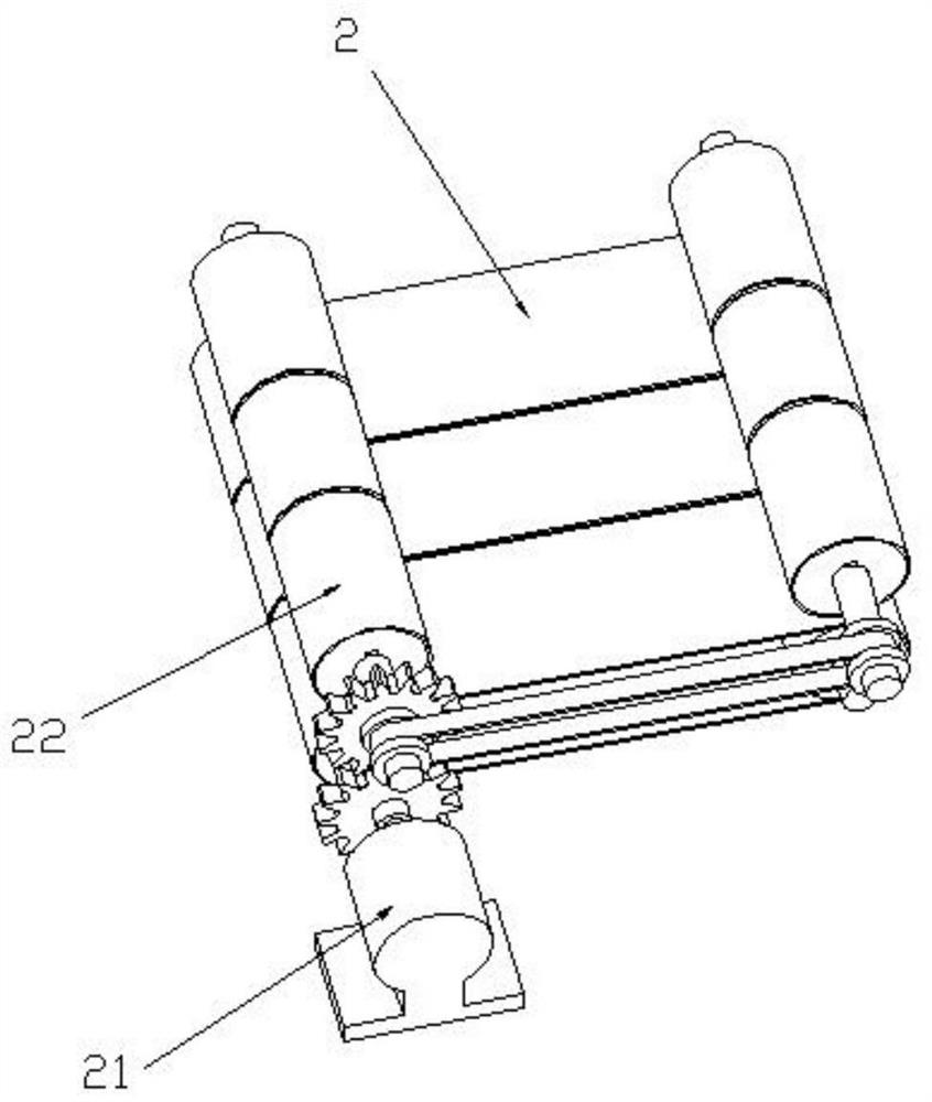 Wicker peeling device for wickerwork and working method of wicker peeling device