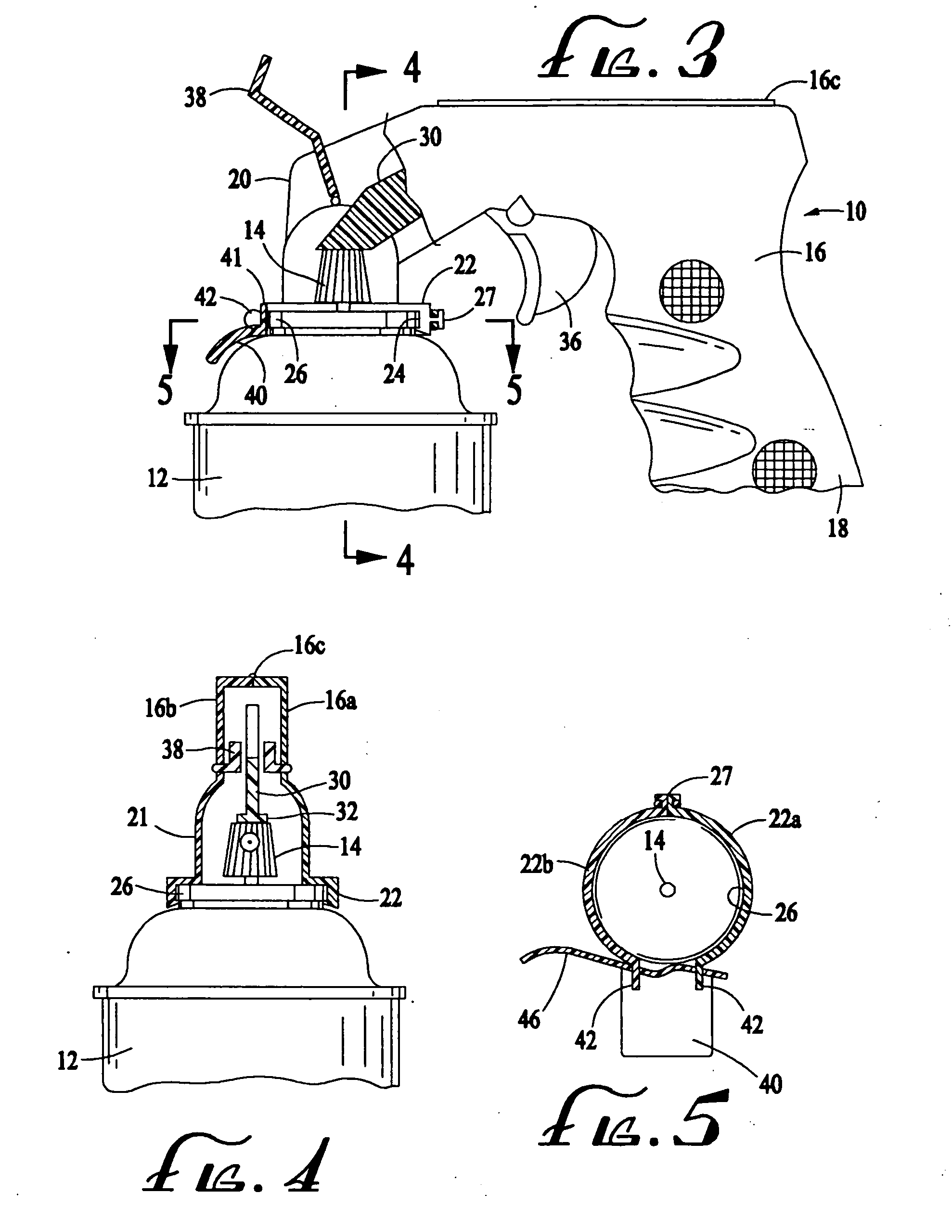 Spray can holding and actuating device