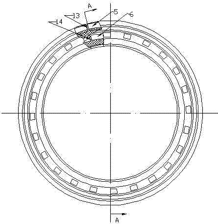 Outside mounted type two-lip framework oil seal