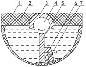 Hydraulic vibration reduction mechanism with variable restoration damping based on swing motor