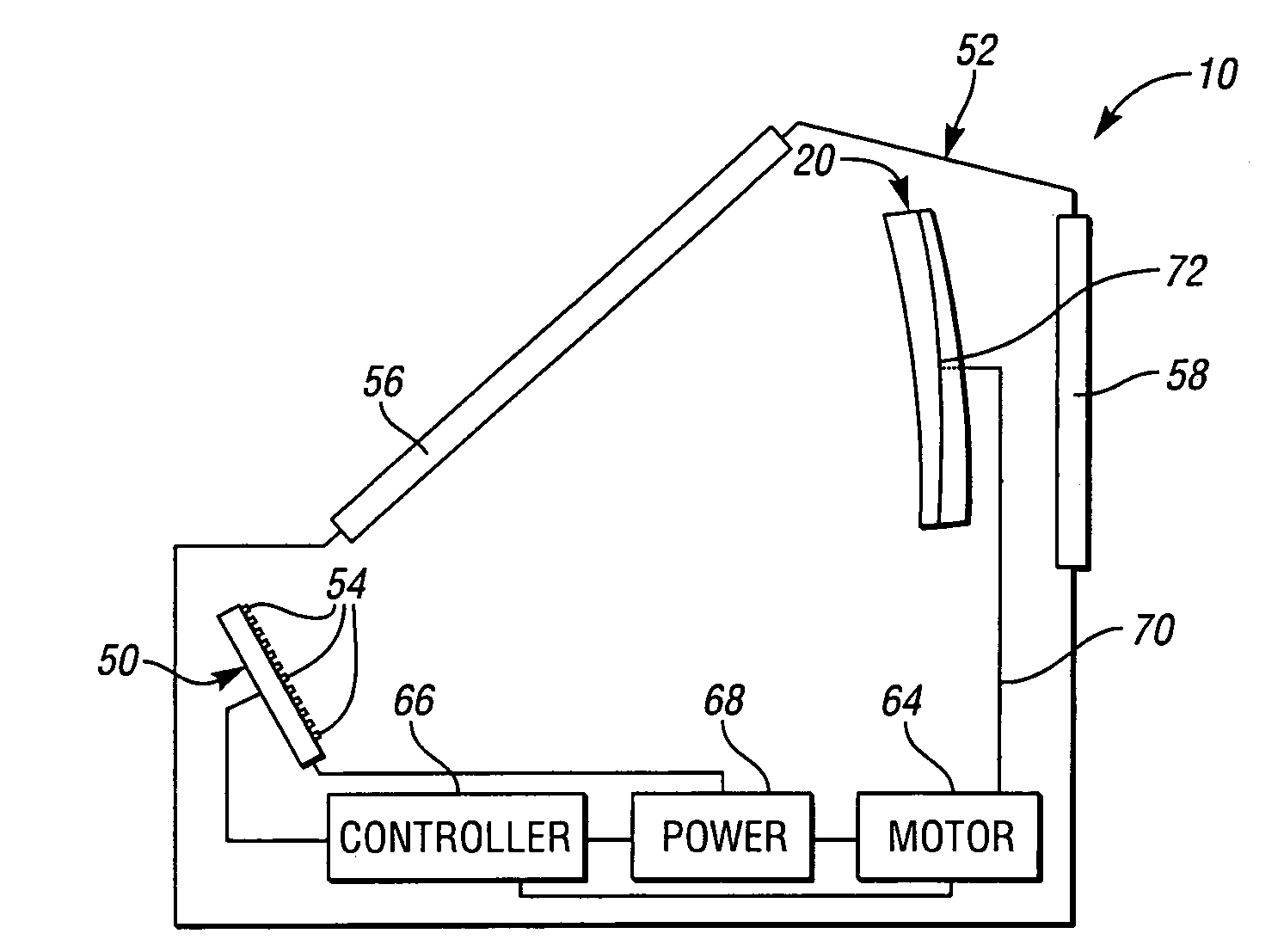 Aiming sight having fixed light emitting diode (LED) array and rotatable collimator