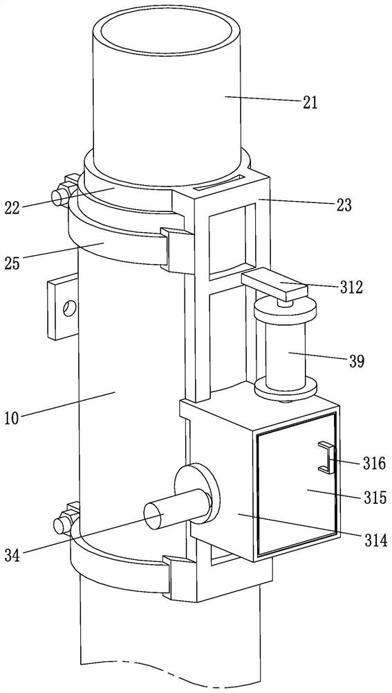 Auxiliary mounting device and mounting method for corrugated beam steel guardrail of bent road section