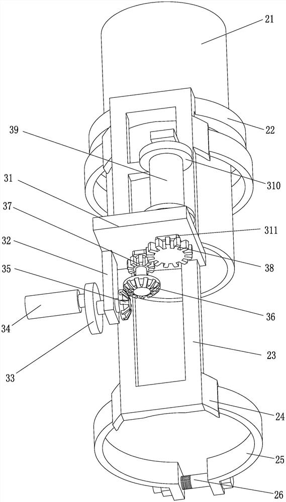 Auxiliary mounting device and mounting method for corrugated beam steel guardrail of bent road section